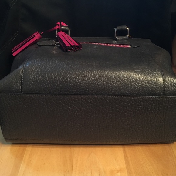 Coach Candace Carryall Berry/grey tassels+ Insert - Picture 4 of 8